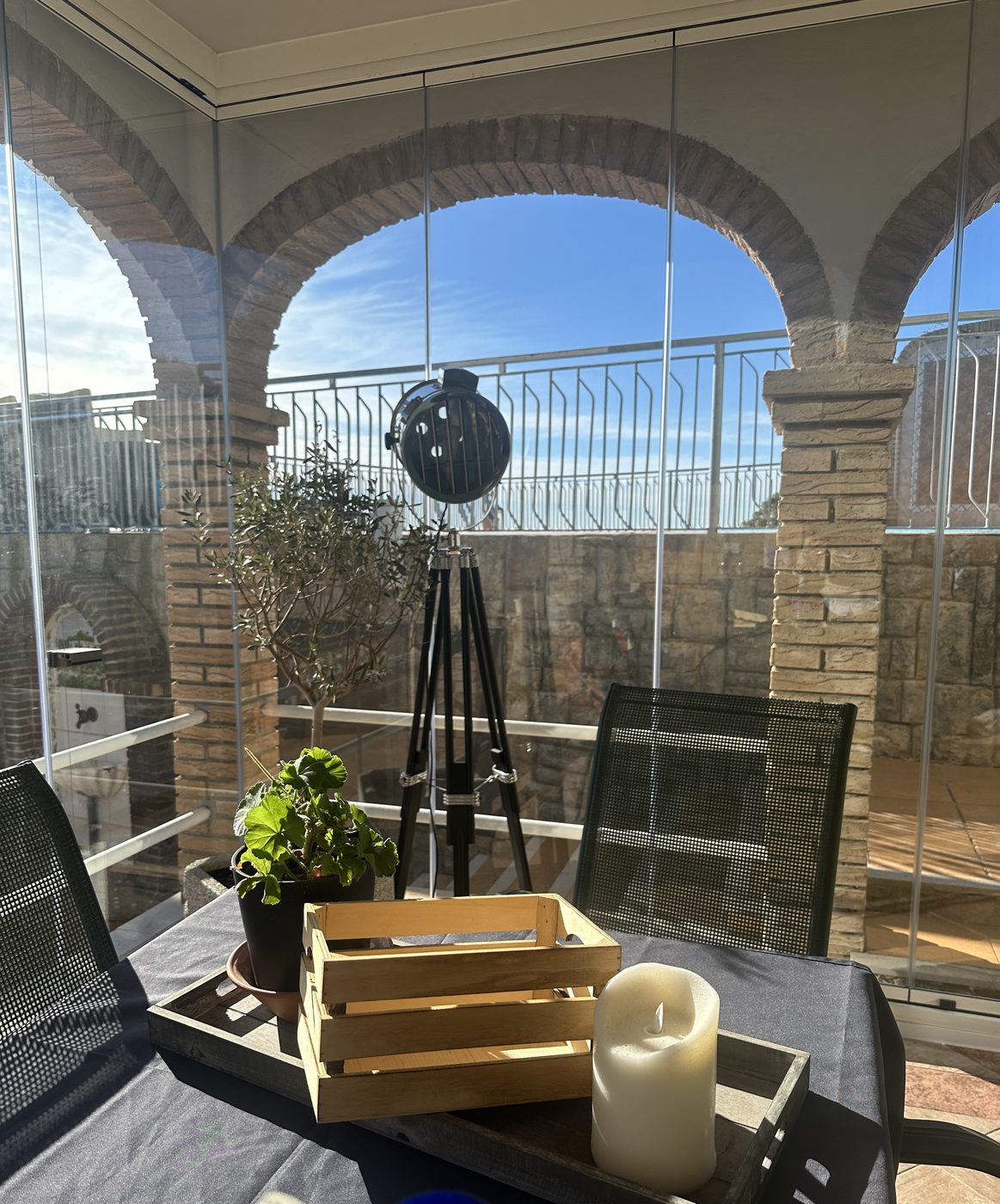 The terrace at Casa Pedal & Pause